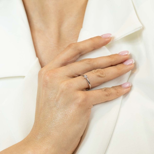 Pierścionek z diamentami (R38499 W 0,08ct): 10