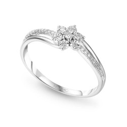 Pierścionek z diamentami (R47900 W): 14 - zdjęcie: 2