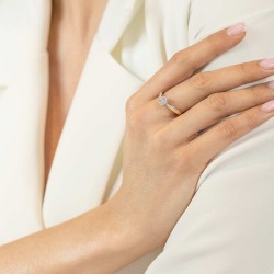 Pierścionek z diamentami (R55159 YW): 10 - zdjęcie: 3