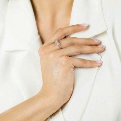 Pierścionek z diamentami (R53534 W): 14 - zdjęcie: 3