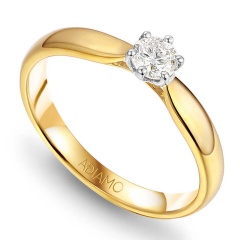 Pierścionek z diamentem 0,20ct