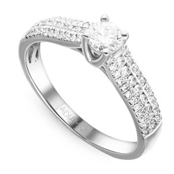 Pierścionek z diamentami (R40639 W): 10 - zdjęcie: 2