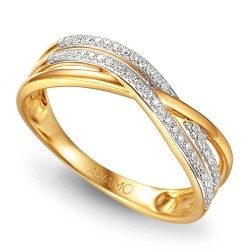 Pierścionek z diamentami (R63717 Y): 12 - zdjęcie: 2