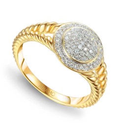 Pierścionek z diamentami (R81515 Y): 9 - zdjęcie: 2