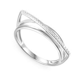 Pierścionek z diamentami (R67883 W): 7 - zdjęcie: 2