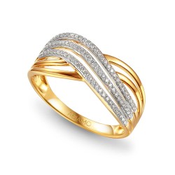 Pierścionek z diamentami (R63737 Y): 9 - zdjęcie: 2