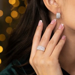 Pierścionek z diamentami (R46165 W): 8 - zdjęcie: 3