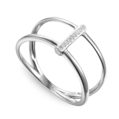 Pierścionek z diamentami (R64659 W)