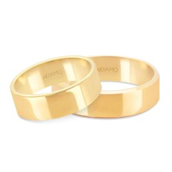 Obrączki ślubne, żółte złoto, płaskie, 6mm: 8, 23 - zdjęcie: 2