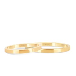 Obrączki ślubne, żółte złoto, płaskie, 2mm: 8, 23 - zdjęcie: 2