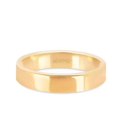 Obrączka ślubna, żółte złoto, płaska, damska, 4 mm: 7 - zdjęcie: 2