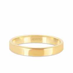 Obrączka ślubna, żółte złoto, płaska, damska, 3 mm: 7 - zdjęcie: 2