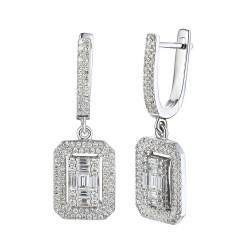 Kolczyki z diamentami (E81616 W A) - zdjęcie: 2