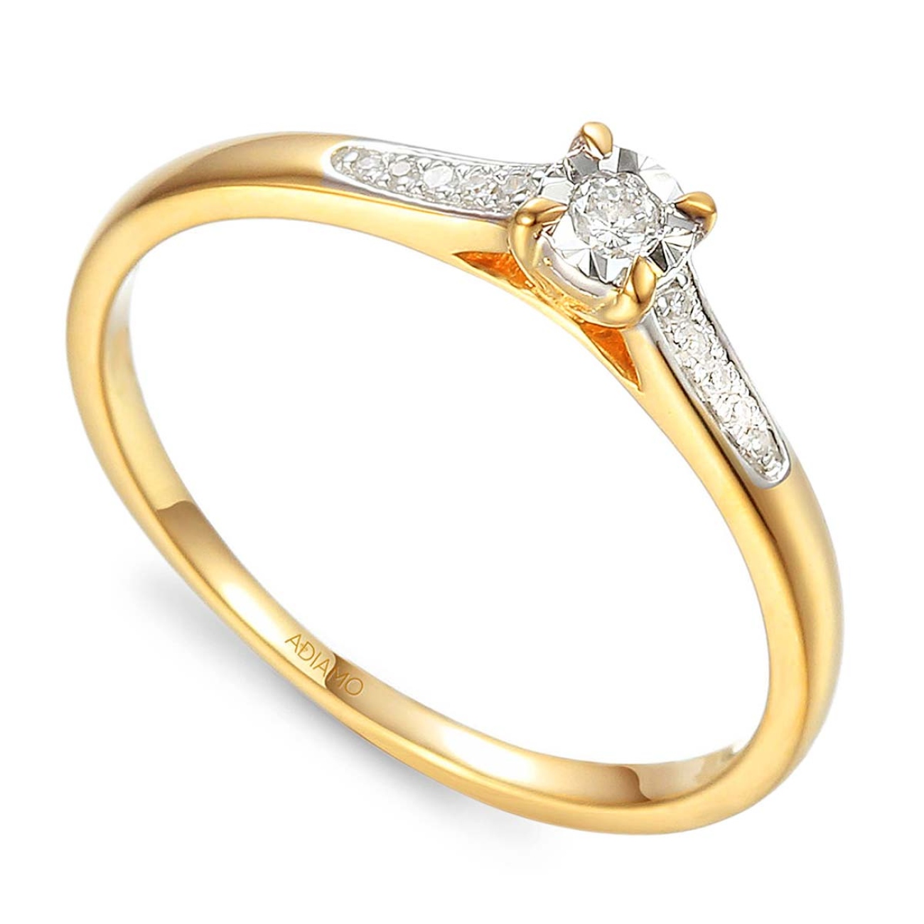 Pierścionek z diamentami (R78035 Y 0,07ct): 10