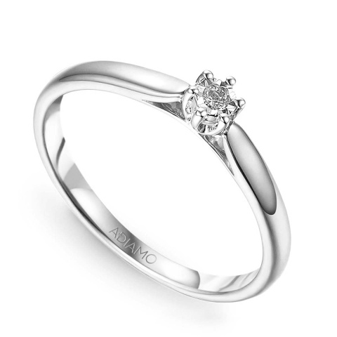Pierścionek z diamentami (R83527 W 0,04ct)