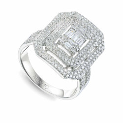 Pierścionek z diamentami (R81616 W): 10 - zdjęcie: 2