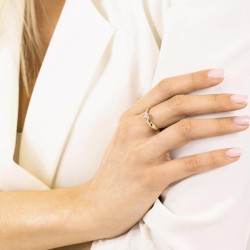 Pierścionek z diamentami (R59039 YW): 10 - zdjęcie: 3