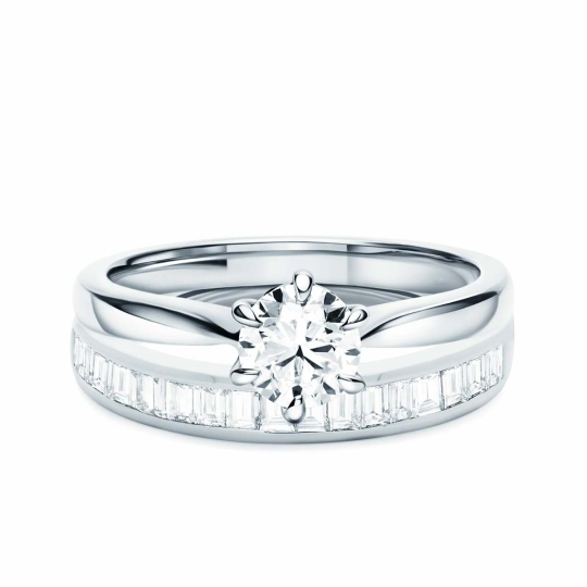 Obrączka ślubna z diamentami, 3,4 mm (O-R65388 W): 7