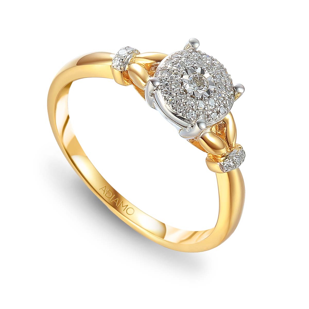 Pierścionek z diamentami (R71620 YW): 13