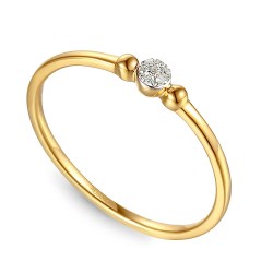 Pierścionek z diamentami (R60118 Y): 10 - zdjęcie: 2