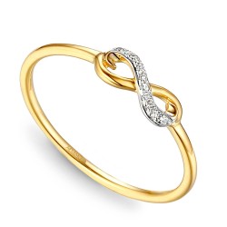 Pierścionek z diamentami (R60107 Y): 10 - zdjęcie: 2