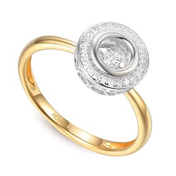 Pierścionek z diamentami (R66720 YW): 15 - zdjęcie: 2