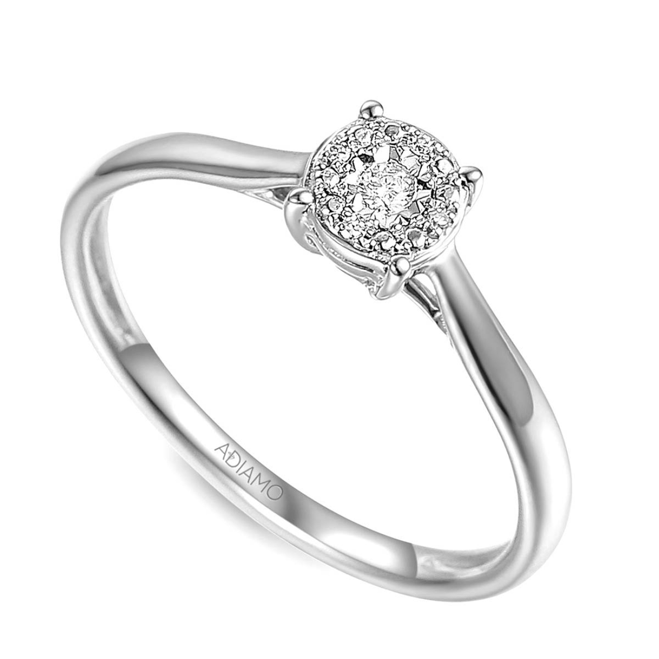 Pierścionek z diamentami (R69681 W): 13