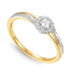 Pierścionek z diamentami (R46940 YW)