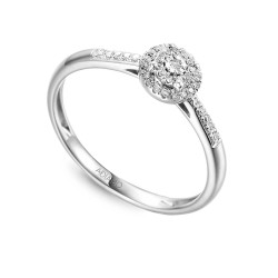 Pierścionek z diamentami (R77472 W): 10 - zdjęcie: 2