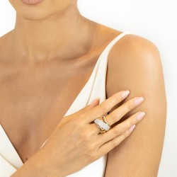 Pierścionek z diamentami (R49020 YWR): 10 - zdjęcie: 3