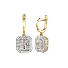 Kolczyki z diamentami (E81608 Y A)