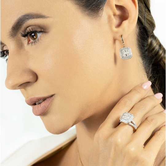 Kolczyki z diamentami (E81608 Y A)