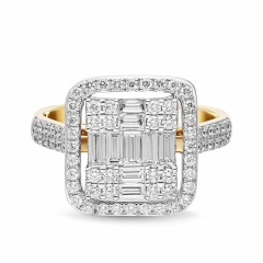 Pierścionek z diamentami (R82606 Y)