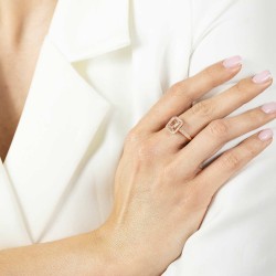 Pierścionek z morganitem i diamentami (R82005 R MR): 10 - zdjęcie: 3