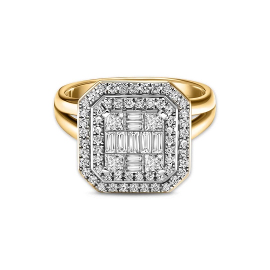 Pierścionek z diamentami (R81608 Y): 14