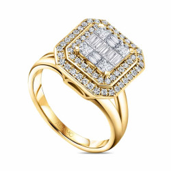Pierścionek z diamentami (R81608 Y): 10 - zdjęcie: 4