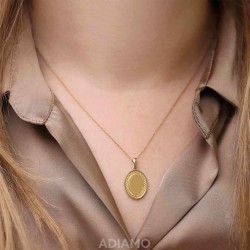 Zawieszka złota blaszka - zdjęcie: 3