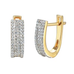 Kolczyki z diamentami (E36903 Y) - zdjęcie: 2