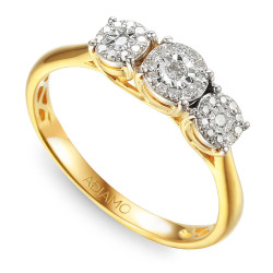 Pierścionek z diamentami (R53534 Y): 10 - zdjęcie: 2