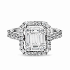 Pierścionek z diamentami (R56730 W)