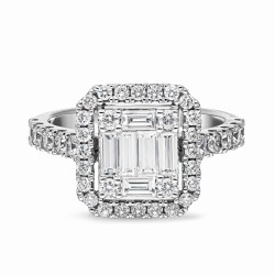 Pierścionek z diamentami (R56730 W): 10 - zdjęcie: 4