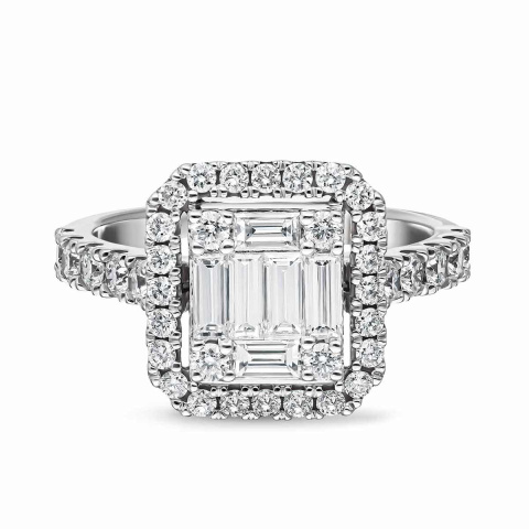 Pierścionek z diamentami (R56730 W)