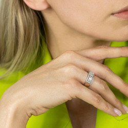 Pierścionek z diamentami (R42920 W): 10 - zdjęcie: 3