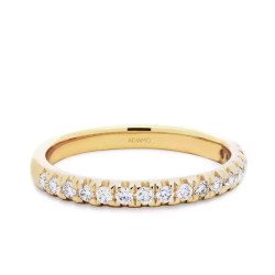 Obrączka ślubna z diamentami, 2,5 mm (O-R59652 Y): 7 - zdjęcie: 2