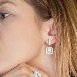 Kolczyki z diamentami (E84316 W A) - zdjęcie: 3