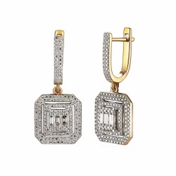 Kolczyki z diamentami (E84316 Y A) - zdjęcie: 2