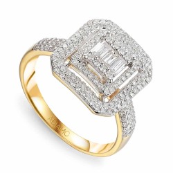 Pierścionek z diamentami (R84316 Y): 13 - zdjęcie: 2