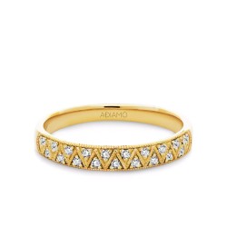 Obrączka ślubna z diamentami, 3,1 mm (O-R79254 Y): 7 - zdjęcie: 2