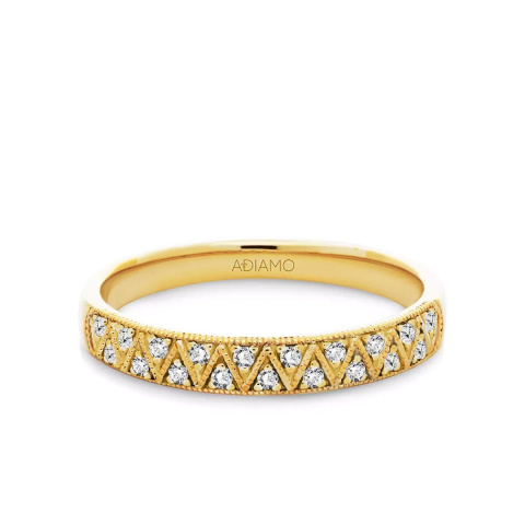 Obrączka ślubna z diamentami, 3,1 mm (O-R79254 Y)