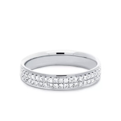 Obrączka ślubna z diamentami, 4 mm (O-R47176 W): 7 - zdjęcie: 2